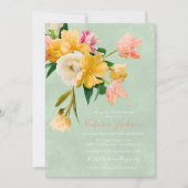 Vet en helder Bloemen Bloemen Vrijgezellenfeest Kaart (Voorkant)