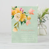 Vet en helder Bloemen Bloemen Vrijgezellenfeest Kaart (Staand voorkant)