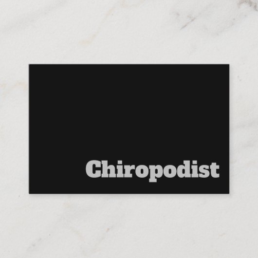 Vet en helder chipontwerp visitekaartje (Voorkant)