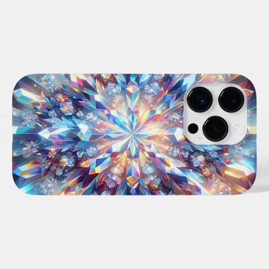 Vet en helder holografisch kristal Case-Mate iPhone case (Achterkant (horizontaal))