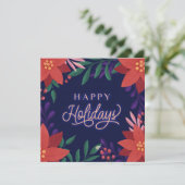 Vet en helder kerstfeest feestdagenkaart (Staand voorkant)