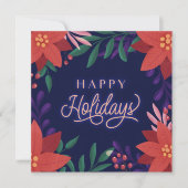 Vet en helder kerstfeest feestdagenkaart (Voorkant)