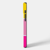 Vet en Helder Kleurenblok Aangepaste Naam Case-Mate iPhone Case (Achterkant / Links)