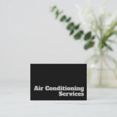 Vet en helder ontwerp voor airconditioningontwerp visitekaartje (Staand voorkant)