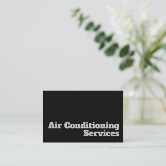 Vet en helder ontwerp voor airconditioningontwerp visitekaartje (Staand voorkant)