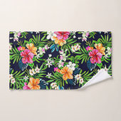 Vet en helder Tropisch Hibiscus Flowers Bad Handdoek (Handdoek)