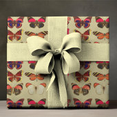 Vet en kleurrijk vlinderinpakpapier inpakpapier vel