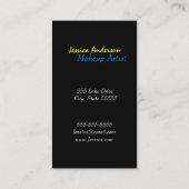 Vet en kleurrijke artiest visitekaartje (Achterkant)