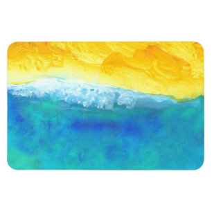 Vet en levendig Abstract Seascape schilderen Magneet