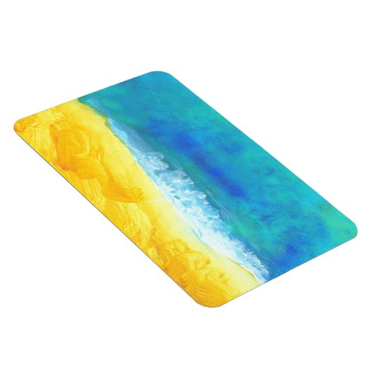 Vet en levendig Abstract Seascape schilderen Magneet (Rechterzijde)