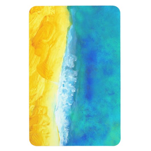 Vet en levendig Abstract Seascape schilderen Magneet (Verticaal)