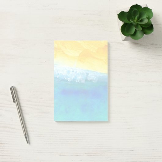 Vet en levendig Abstract Seascape schilderen Post-it® Notes (Kantoor)