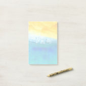 Vet en levendig Abstract Seascape schilderen Post-it® Notes (Op bureau)