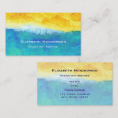 Vet en levendig Abstract Seascape schilderen Visitekaartje (Voorkant / Achterkant)