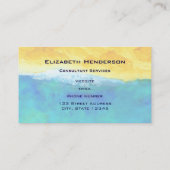 Vet en levendig Abstract Seascape schilderen Visitekaartje (Achterkant)