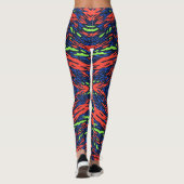Vet en levendig Maximalistische Mode Leggings (Achterkant)