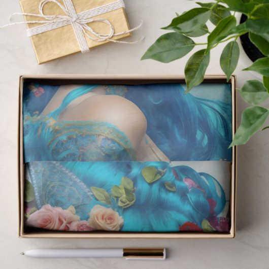 Vet en levendig Victoriaans ontkoppelingspapier Tissuepapier (Geschenk)