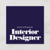 Vet en minimale stijl vierkante visitekaartje (Voorkant)