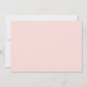 Vet en minimalistisch Retro Script rood en roze hu Bedankkaart (Achterkant)