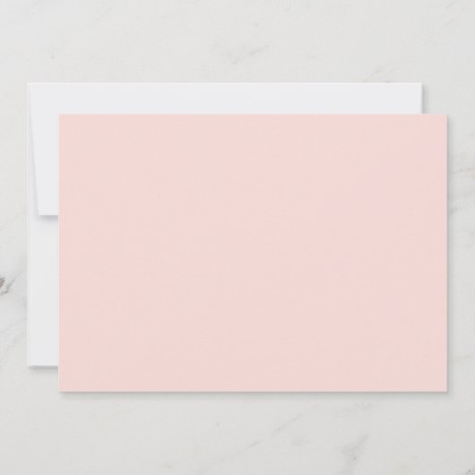 Vet en minimalistisch Retro Script rood en roze hu Bedankkaart (Achterkant)