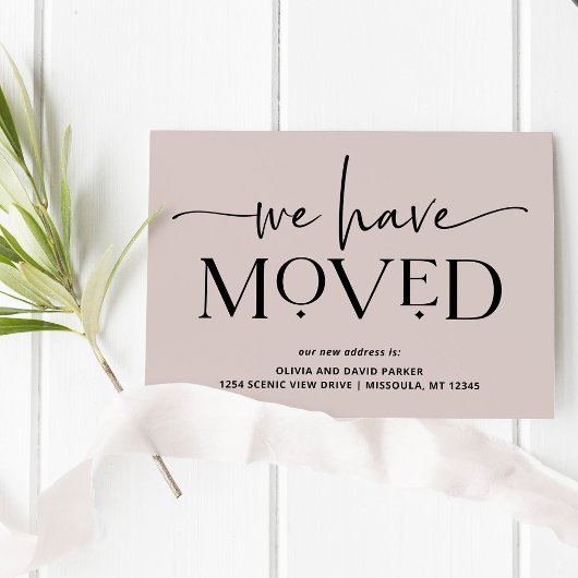 Vet en modern | Briefkaart "Verhuisaankondiging"