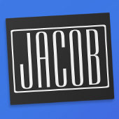 Vet en modern Jouw naam of Word | Zwart wit Cadeaupapier