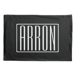 Vet en modern Jouw naam of Word | Zwart wit Kussensloop