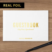 Vet en modern script gastenboek