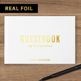 Vet en modern script gastenboek