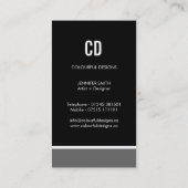 Vet en modern Visitekaartje (Achterkant)