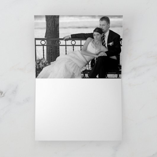 Vet en mooi Dank u Foto Notecard Bedankkaart (Binnen)