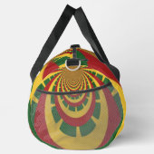 Vet en mooi: in rode, gouden, groene print plunjezak (Rechts)