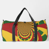 Vet en mooi: in rode, gouden, groene print plunjezak (Achterkant)