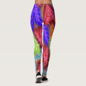 Vet en mooi kleurrijk "Ratti_Creative_Arts" Le Leggings (Achterkant)