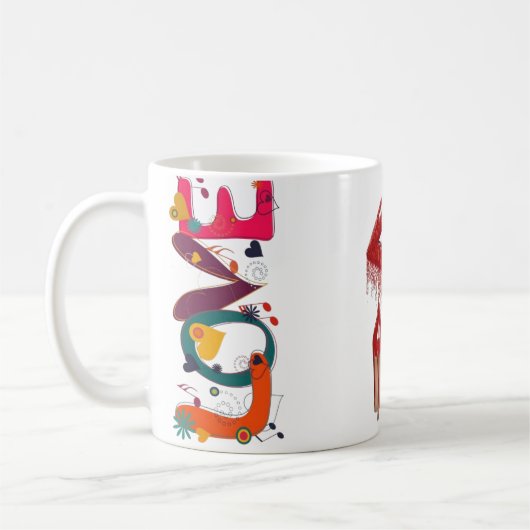 Vet en mooi koffiemok (Links)