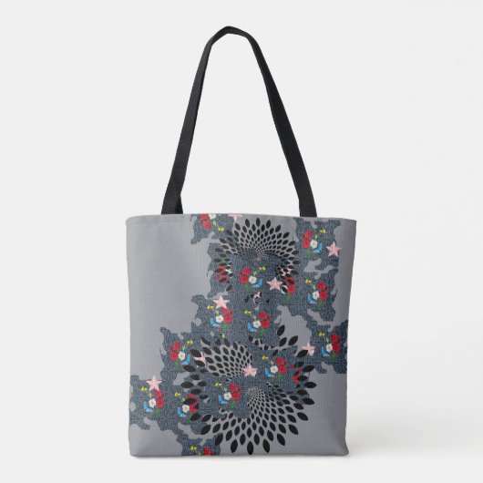 "Vet en mooi schouderbedrukt Tas" "Artful C Tote Bag (Achterkant)