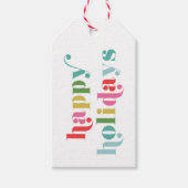 Vet en Prettige feestdagen Cadeaulabel (Voorkant)