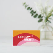 Vet en Retro Visitekaartjes (Staand voorkant)