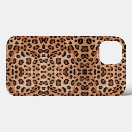 Vet en stijlvol: Leopard Print Hoesje (Achterkant (horizontaal))