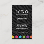 Vet en stijlvol Visitekaartje voor het afdrukken v (Achterkant)