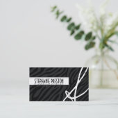 Vet en stijlvol Visitekaartje voor het afdrukken v (Staand voorkant)