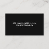 Vet en stijlvol Visitekaartje voor het afdrukken v (Achterkant)