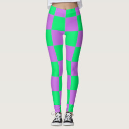 Vet en tijdloos: schaakbordpatroon leggings