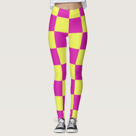 Vet en tijdloos: schaakbordpatroon leggings