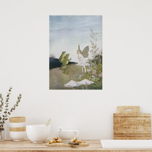  vet en twee kikkers, Retrofairtalk Poster (Keuken)