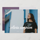 Vet en vers Manuscript Afstudeerder Afstuderen Twe Aankondiging (Voorkant / Achterkant)