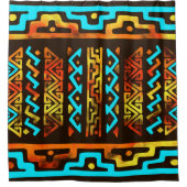 Vet ethnisch patroon n.6 douchegordijn (Voorkant)