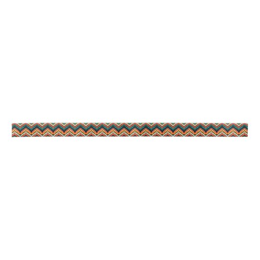 Vet Etnische Native Tribal Patroon Satijnen Lint (Voorkant)