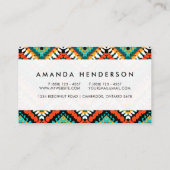 Vet Etnische Native Tribal Patroon Visitekaartje (Achterkant)