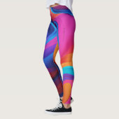 Vet & Expressieve Kleurrijke Leggings" Leggings (Links)